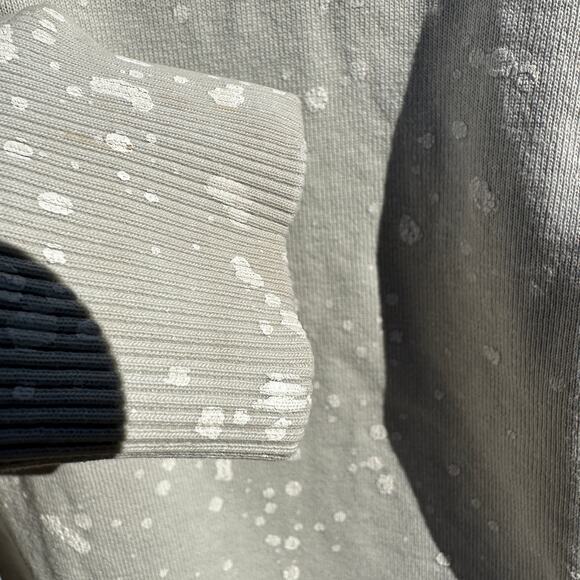 Jungmaven Womens Paint Splatter Sweatshirt Greige White Small EUC Hemp Cotton - Picture 15 of 16